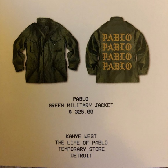 yeezy pablo jacket